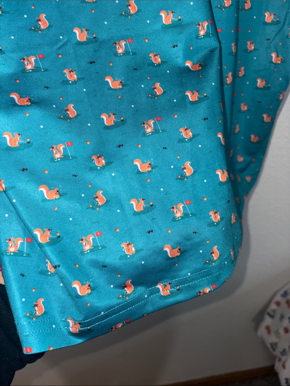 Bogey Bros Navy Golf Polo with Yellow Duck Print - Picture 15 of 16